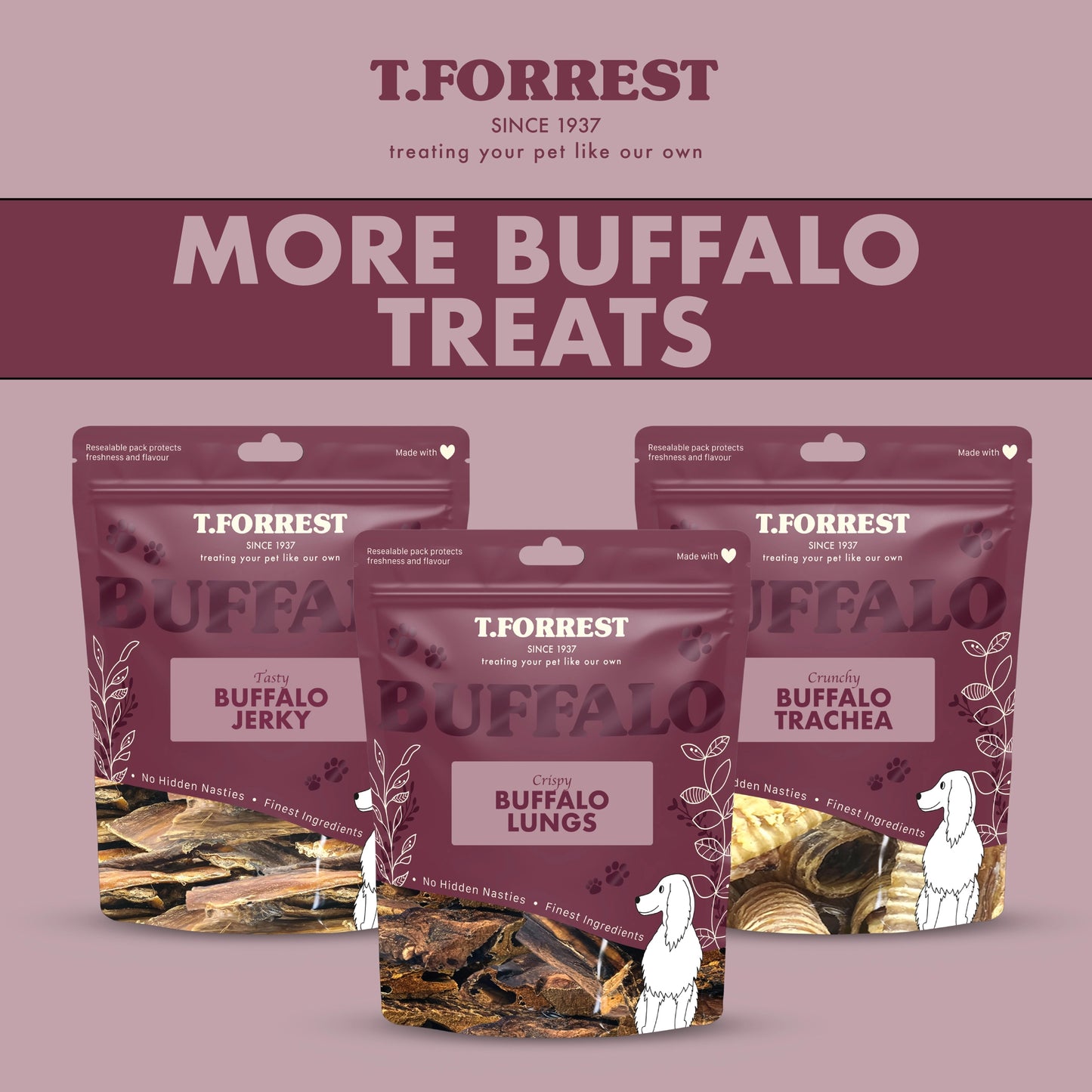 Similar dog treats to wrapped trachea lung
