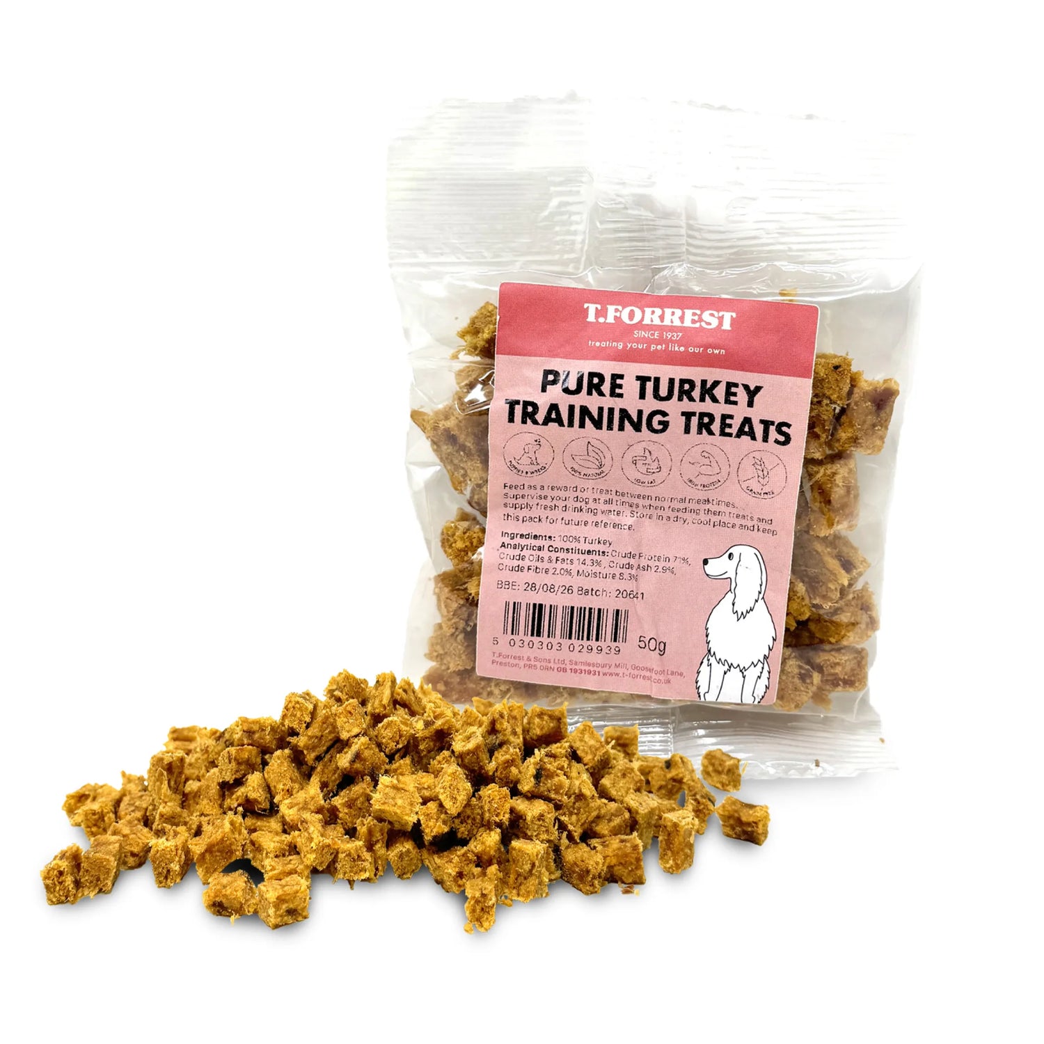 Turkey training treats 50g pack