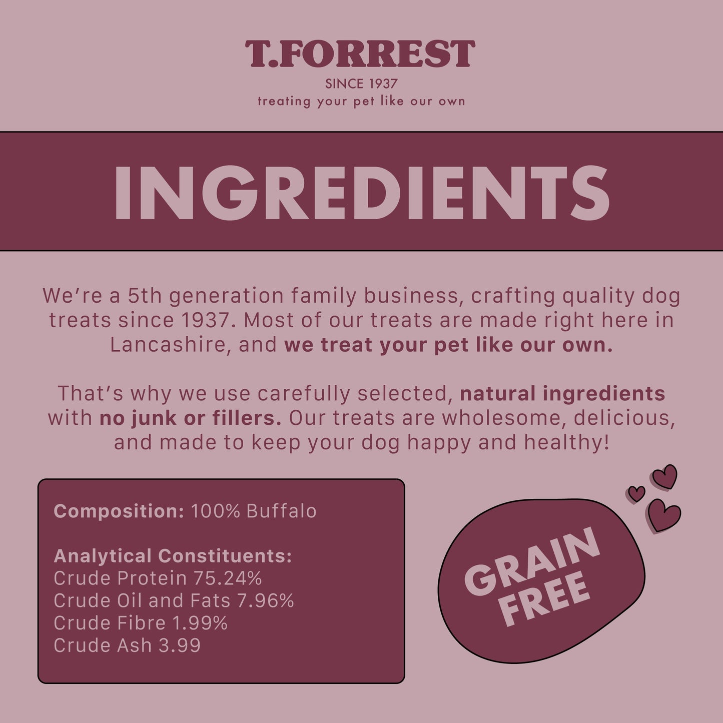 Buffalo Headskin ingredients