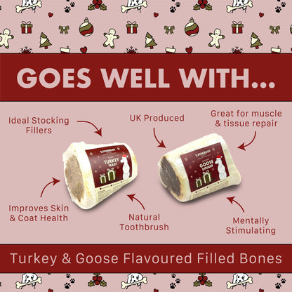 Goes well with Turkey and goose filled bones