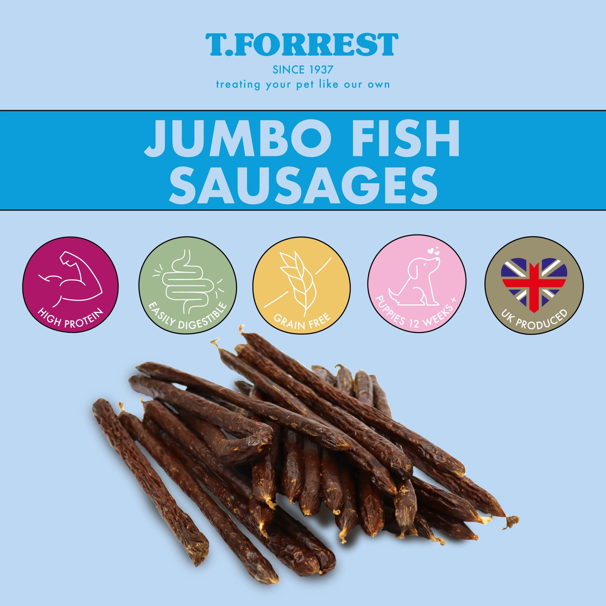 Dog Health Benefits of fish jumbo sausages