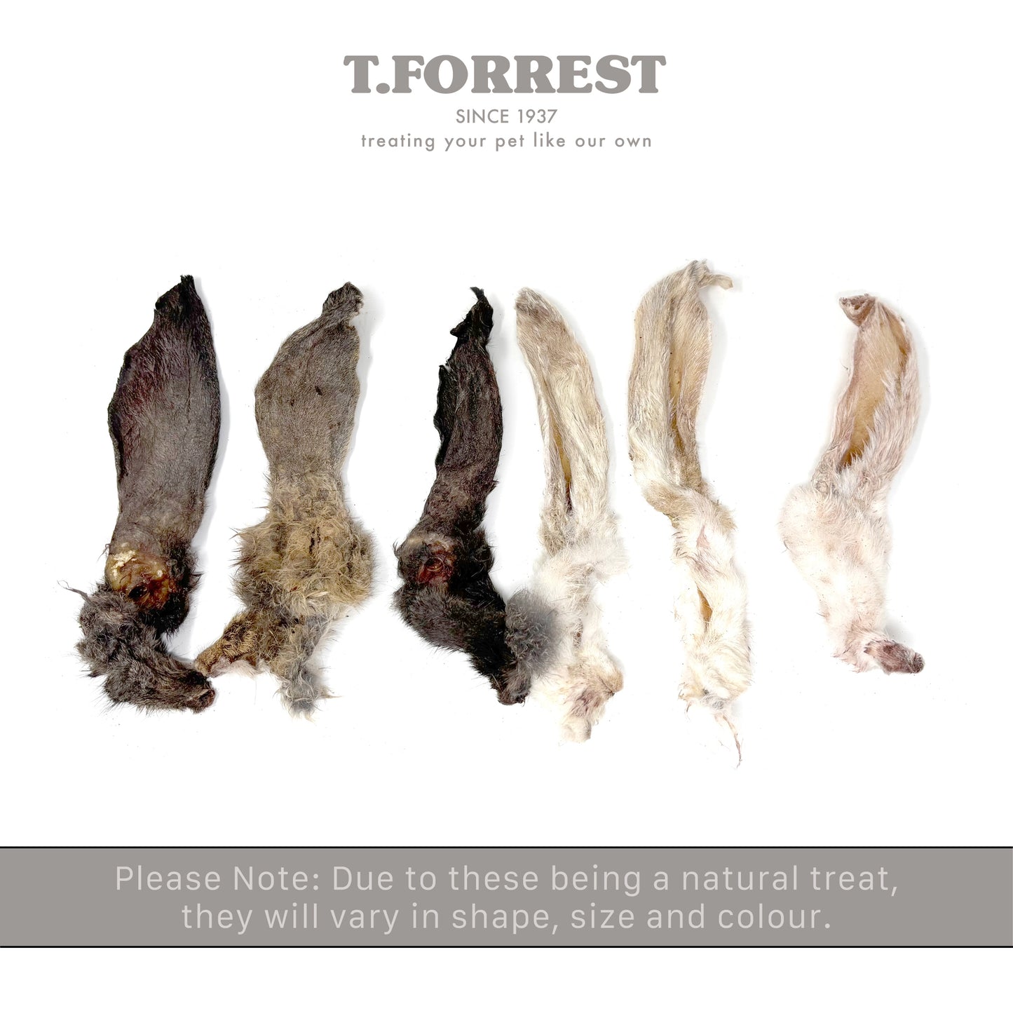 Dried Rabbit Ears With Fur | Save with Trade Discounts – T Forrest Trade