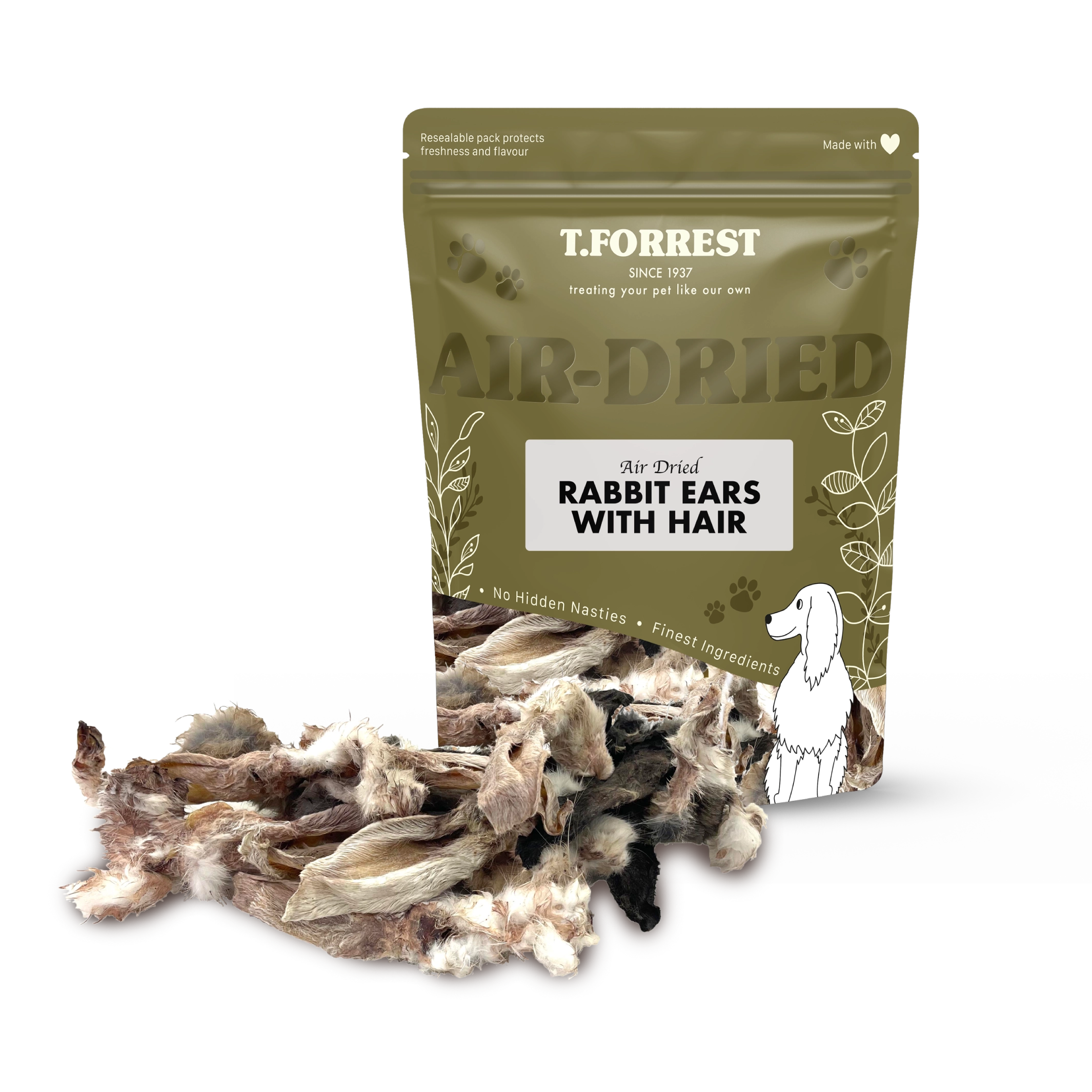 Dried Rabbit Ears With Fur | Save with Trade Discounts – T Forrest Trade
