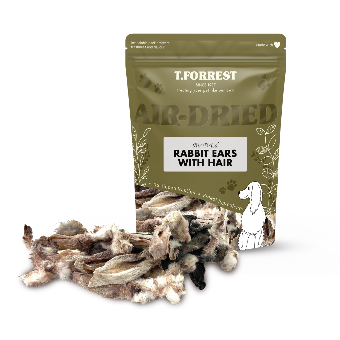 Dried Rabbit Ears With Fur | Save with Trade Discounts – T Forrest Trade