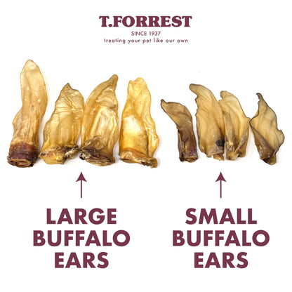Small Buffalo Ears vs Large Buffalo Ears for dogs