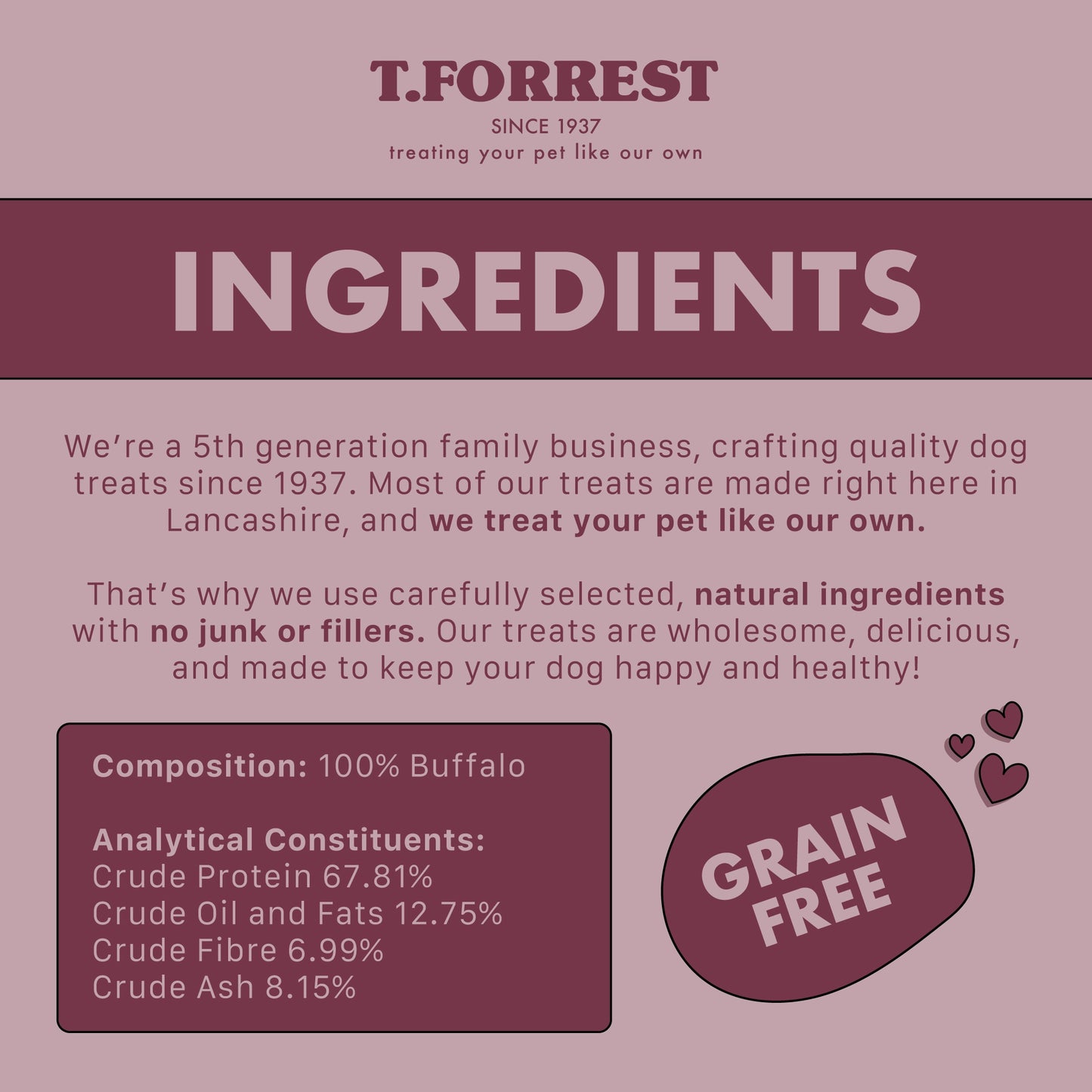 Spiral Trachea Lung Ingredients